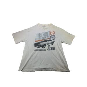 Retro Mach 1 1969 Mustang Cobra Jet 428 T Shirt Size XXL Graphic Logo